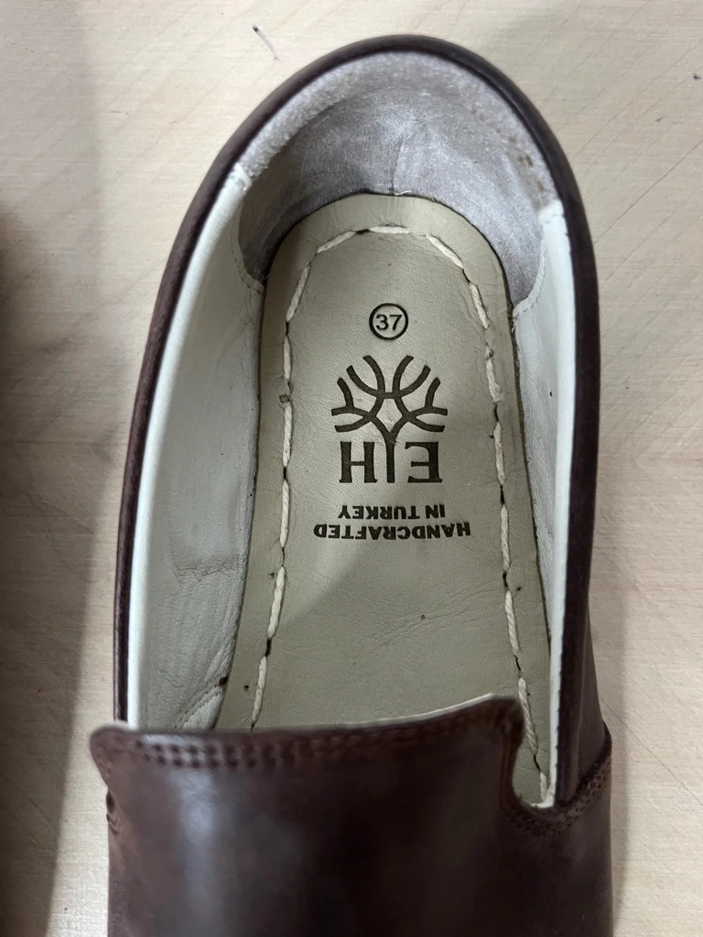 Earthing Harmony Grounding & Earthing Barefoot Slip-On Shoes Brown Leather EU 37